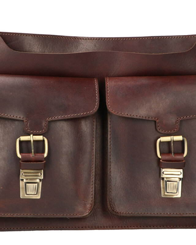 Orange Fire Doctor's bag | Brown | Leather bag | Harness leather | Vintage