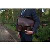 Bolsa de médico | Marrón | Bolsa de cuero | Cuero de arnés | Vintage