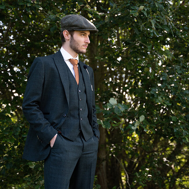 Cavani Traje para hombre | Traje de 3 piezas | Verde | Thomas Shelby | Peaky Blinders