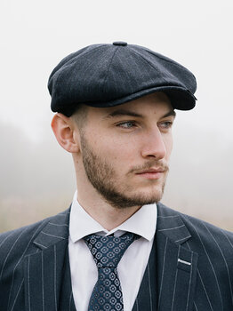 Mayser Premium Cap | Mayser Vintage | Blauw Gestreept