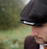 Mayser Heren Flatcap | Engelse cap | Bruin Gestreept | Vintage | 1920 | Mayser