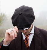 Mayser Heren Flatcap | Engelse cap | Bruin Gestreept | Vintage | 1920 | Mayser