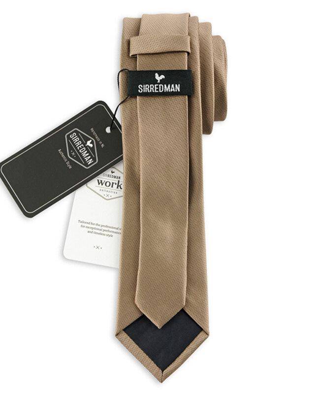 Sir Redman Cravate classique | Taupe | Cravate élégante pour homme