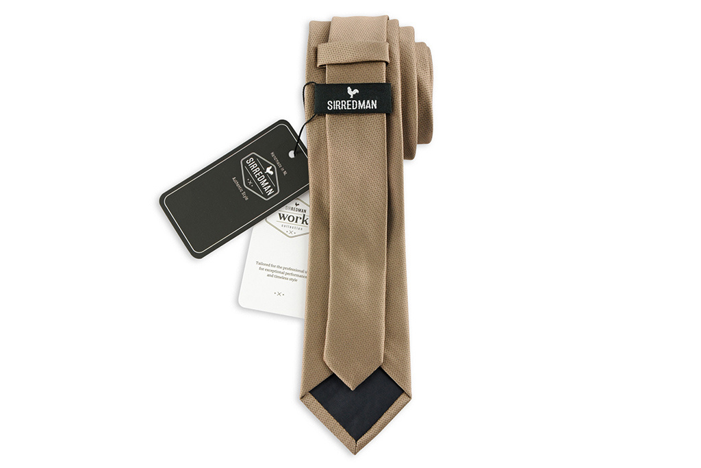 Sir Redman Cravate classique | Taupe | Cravate élégante pour homme