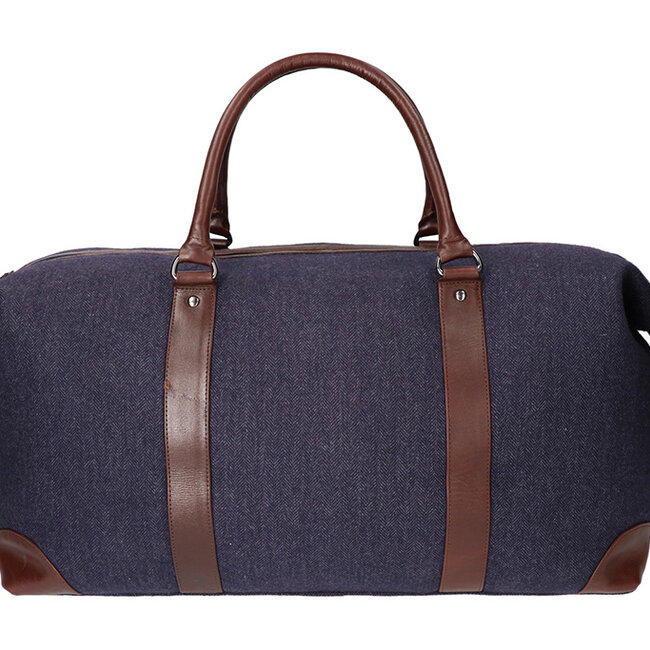 Camden Town - Bolsa de lona de tweed - Azul/Marrón