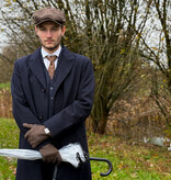Heather Newsboy Pet | Harris Tweed | 8-panelen | Bruin Mix
