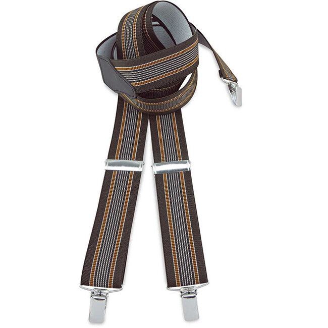 Sir Redman Bretels en Vlinderdas combipack | Bruin | Traditionele bretels voor heren