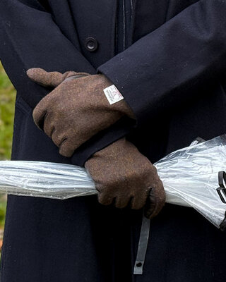 Heather Handschuhe | Harris Tweed | Braun-Mix | für Männer