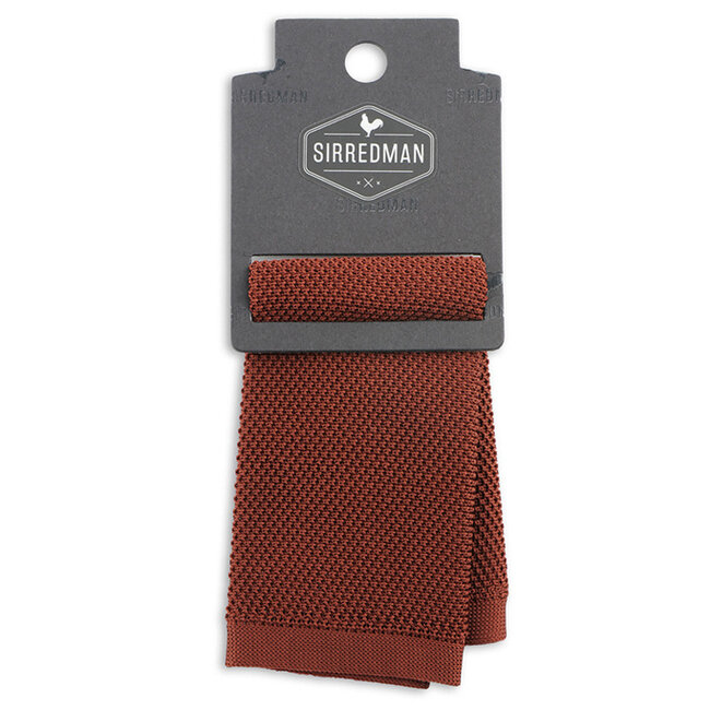 Sir Redman Luxe Pochet | Roestbruin | Gebreid | voor Mannen