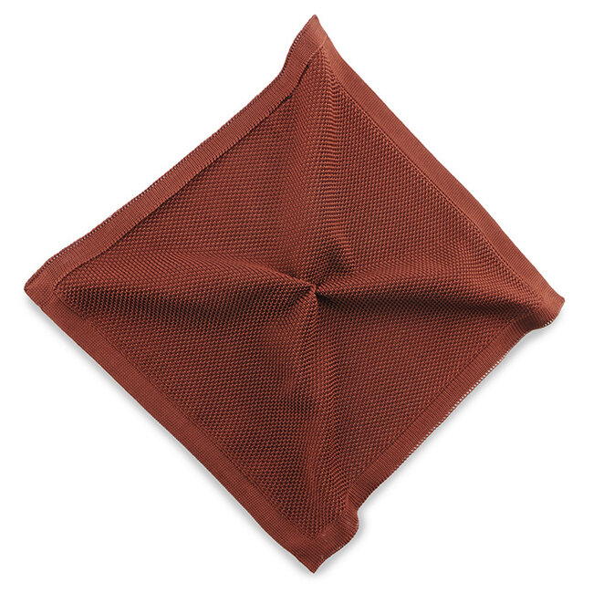 Sir Redman Luxe Pochet | Roestbruin | Gebreid | voor Mannen