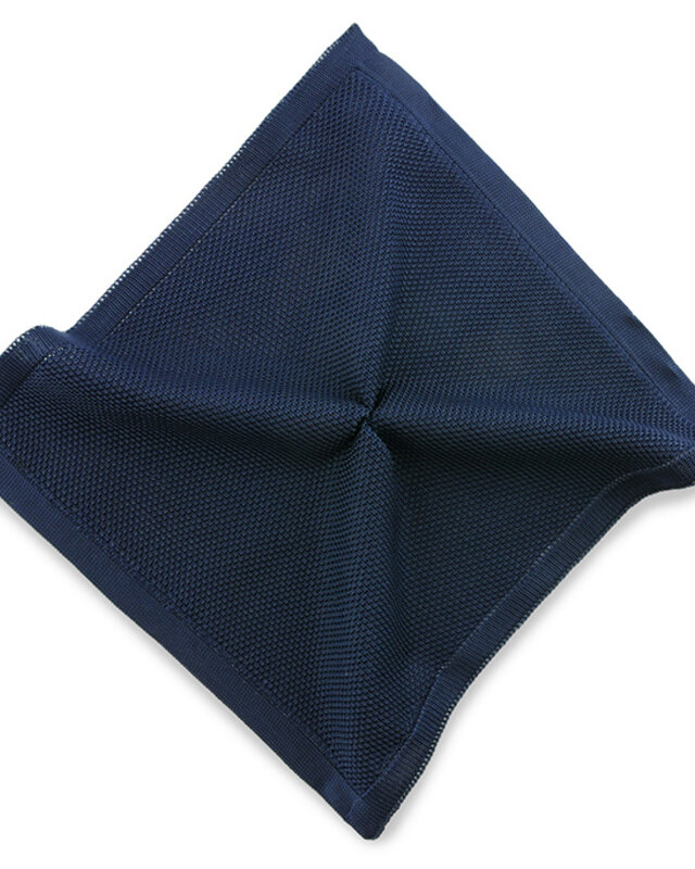 Sir Redman Luxus Pochette | Dunkelblau | Gestrickt | für Männer