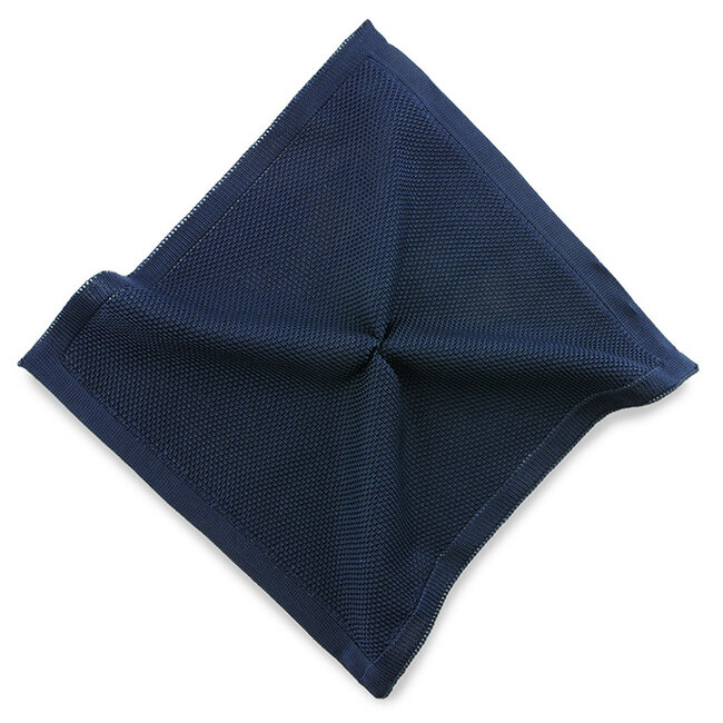 Sir Redman Pochette de luxe | Bleu foncé | tricotée | pour hommes