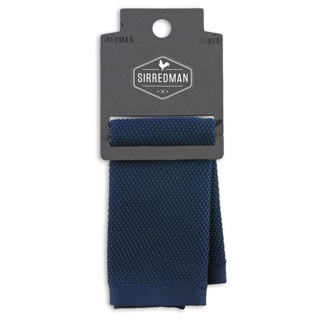 Sir Redman Pochette de luxe | Bleu foncé | tricotée | pour hommes