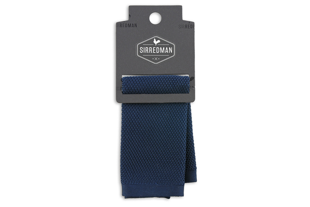 Sir Redman Luxury Pocket Square | Dark blue | knitted | for Men