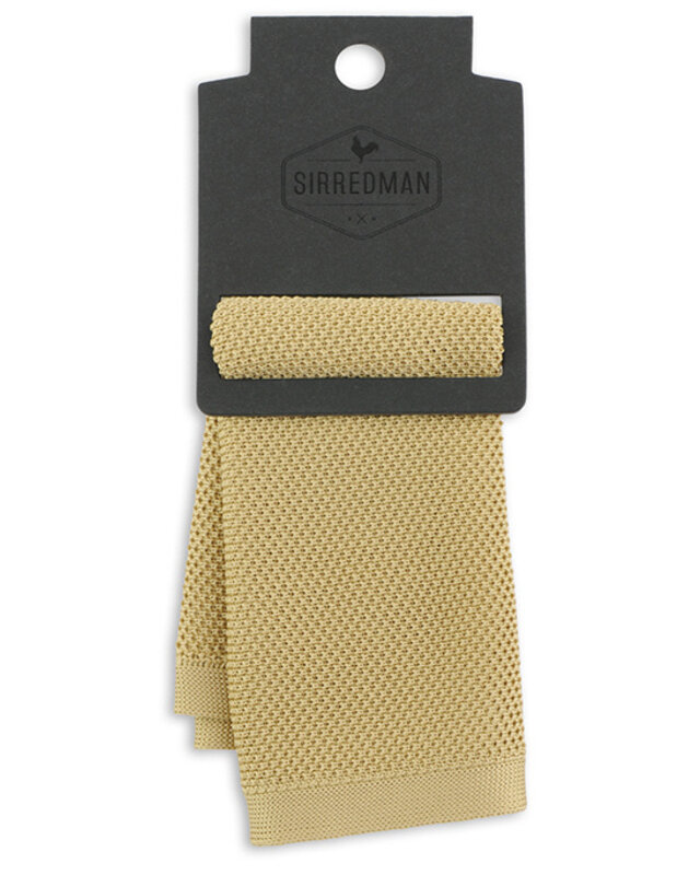 Sir Redman Luxury Pocket Square | Prairie Sand | knitted | for Men
