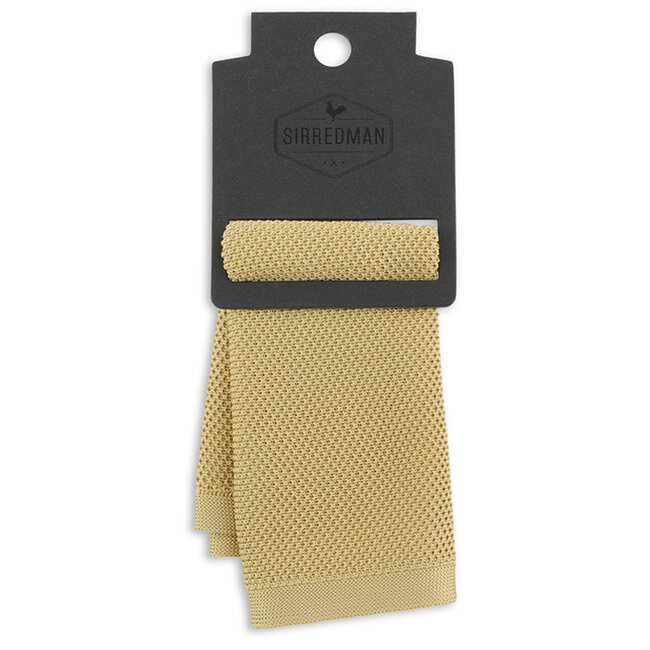Sir Redman Luxe Pochet | Prairie Sand | Gebreid | voor Mannen