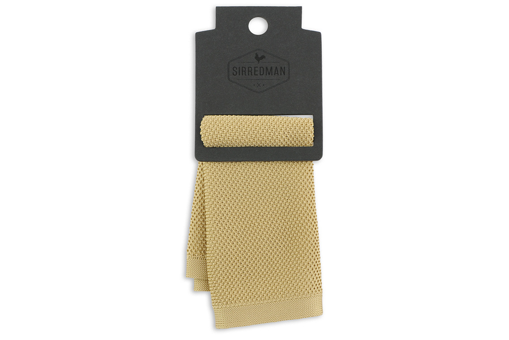 Sir Redman Luxe Pochet | Prairie Sand | Gebreid | voor Mannen