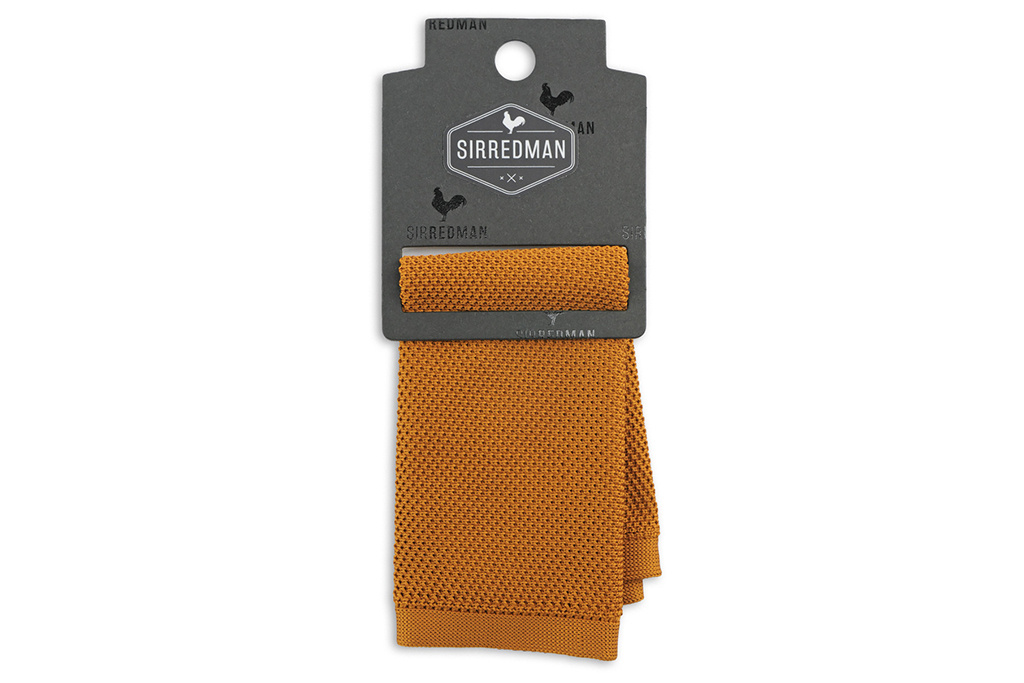 Sir Redman Luxury Pochette | Cognac | knitted | for Men