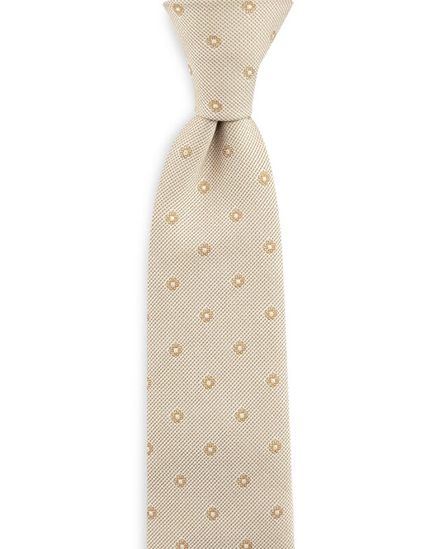 Sir Redman Gewebte Krawatte | Beige/Taupe | Elegante Krawatte für Männer