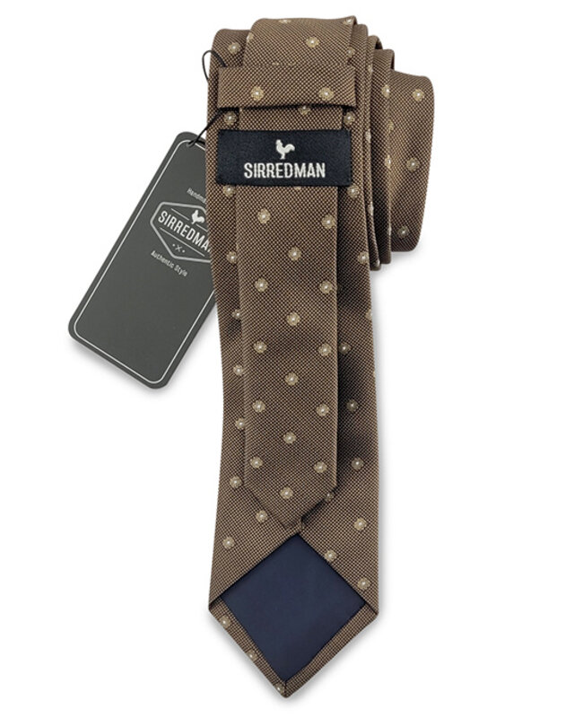 Sir Redman Woven Tie | brown/taupe | Elegant tie for men