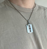 Scheermes ketting | Zilverkleurig | Stevige RVS Ketting | Peaky Blinders
