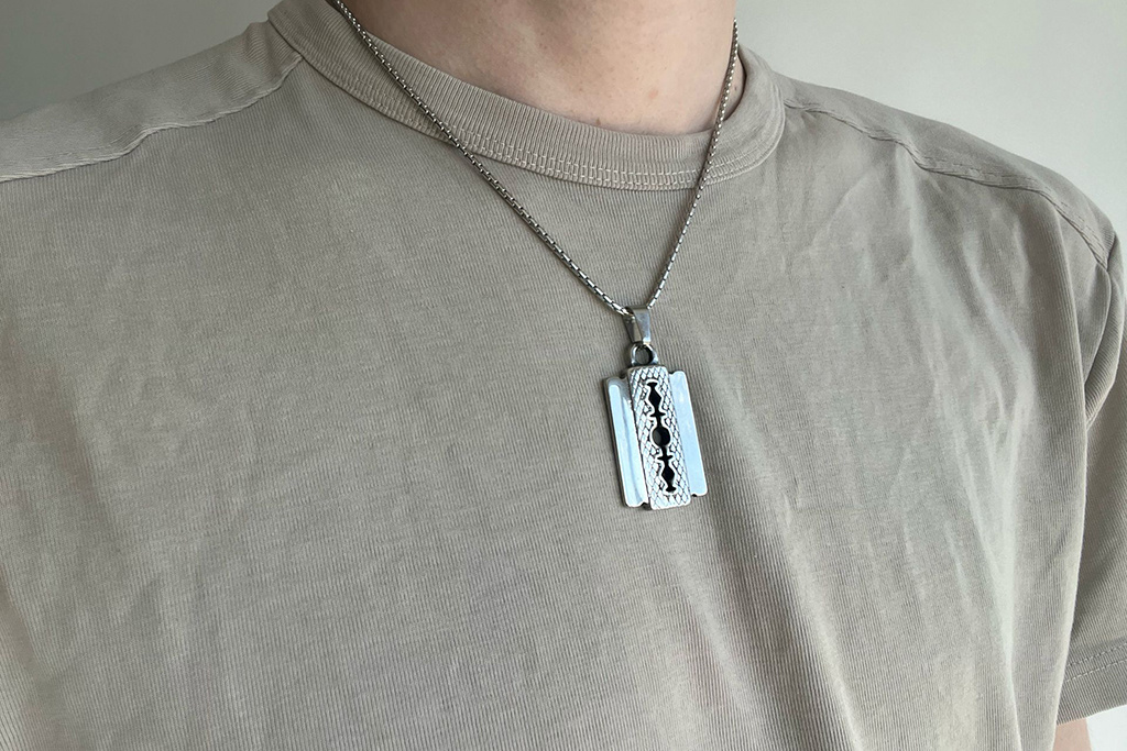 Razor chain | Silver coloured | Sturdy stainless steel chain | Peaky Blinders