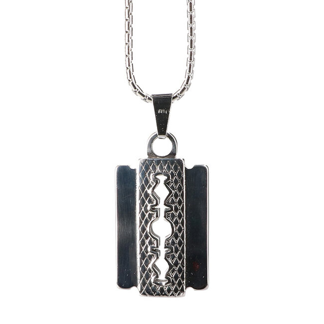 Cadena de navaja | Color plata | Robusta cadena de acero inoxidable | Peaky Blinders