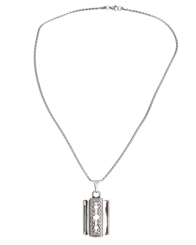 Cadena de navaja | Color plata | Robusta cadena de acero inoxidable | Peaky Blinders