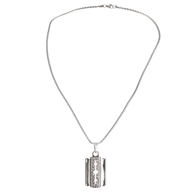 Cadena de navaja | Color plata | Robusta cadena de acero inoxidable | Peaky Blinders