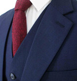 Costume sur mesure pour homme | Costume 3 pièces | Bleu foncé | Laine peignée | Léger et respirant