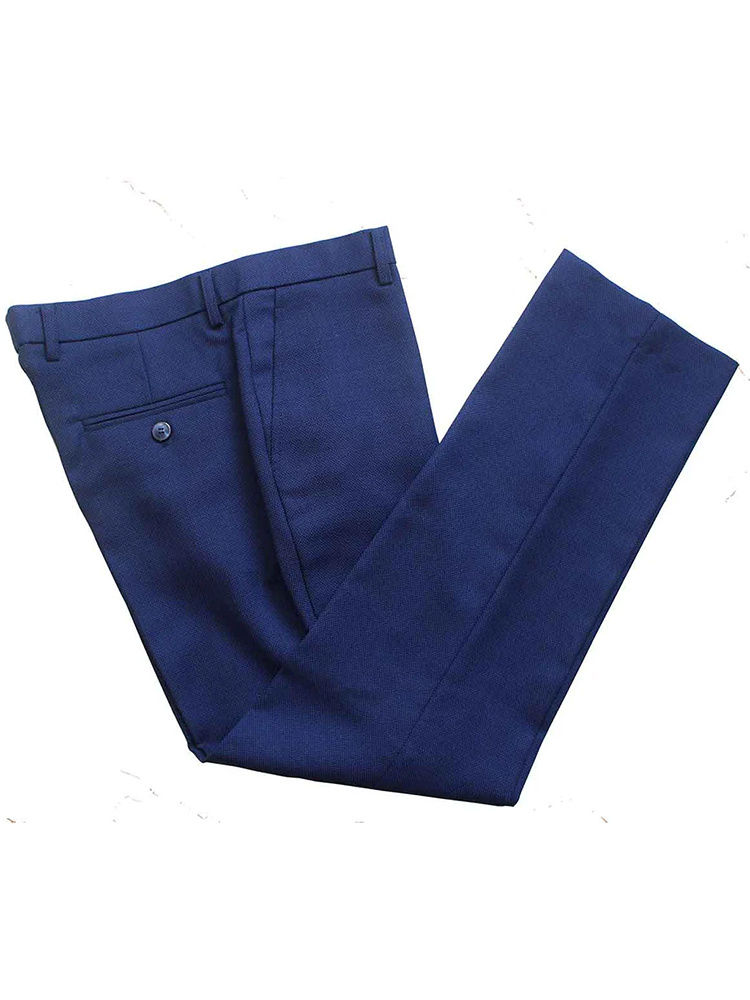 Costume sur mesure pour homme | Costume 3 pièces | Bleu foncé | Laine peignée | Léger et respirant