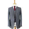 Men's tailored suit | 3-piece suit | Grey | worsted wool | Lightweight & breathable