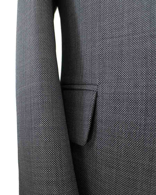 Men's tailored suit | 3-piece suit | Grey | worsted wool | Lightweight & breathable