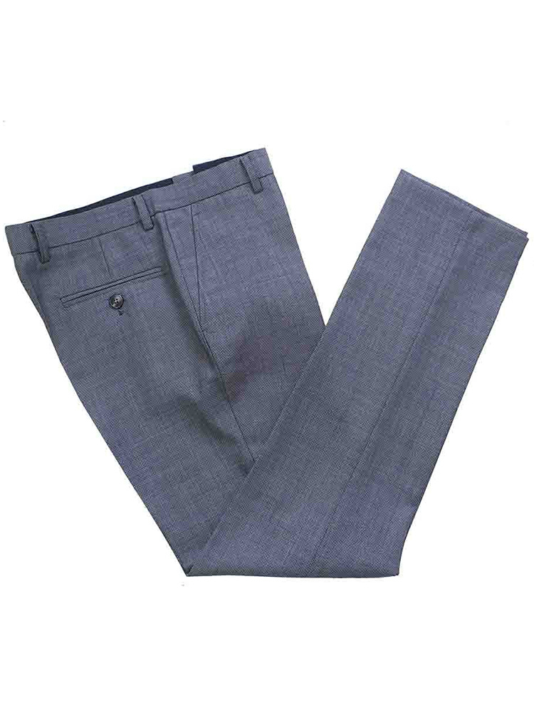 Men's tailored suit | 3-piece suit | Grey | worsted wool | Lightweight & breathable