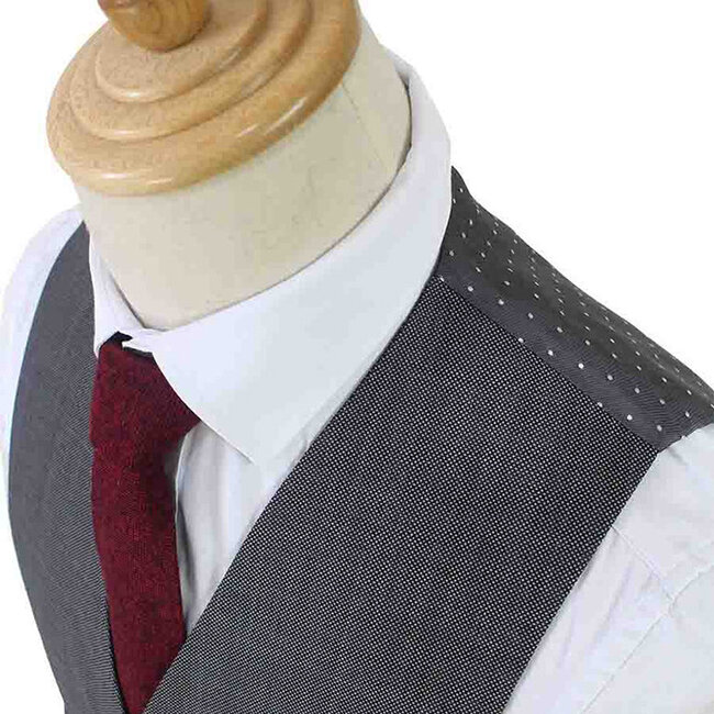 Costume sur mesure pour homme | Costume 3 pièces | Gris | Laine peignée | Léger et respirant