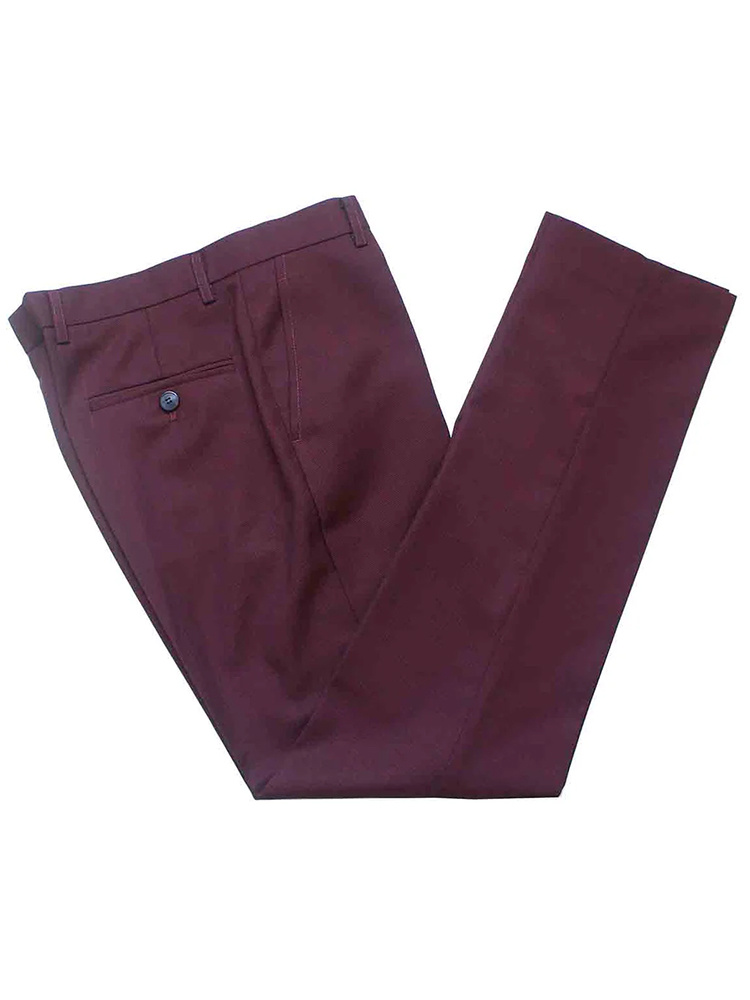 Traje sastre hombre | Traje 3 piezas | Vino tinto | Lana estambre | Ligero y transpirable
