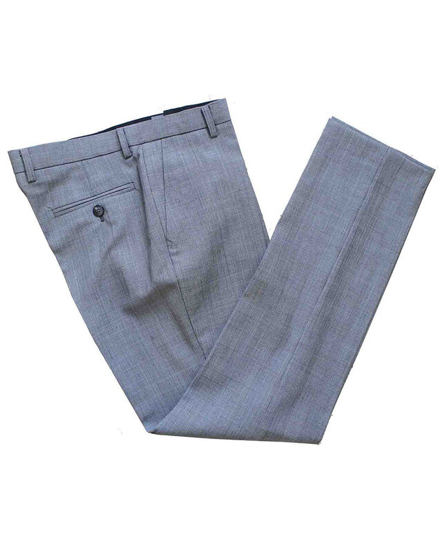 Men's tailored suit | 3-piece suit | Grey | worsted wool | Lightweight & breathable