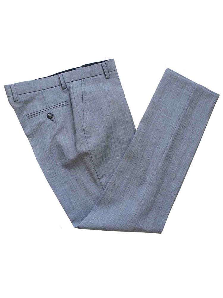 Men's tailored suit | 3-piece suit | Grey | worsted wool | Lightweight & breathable