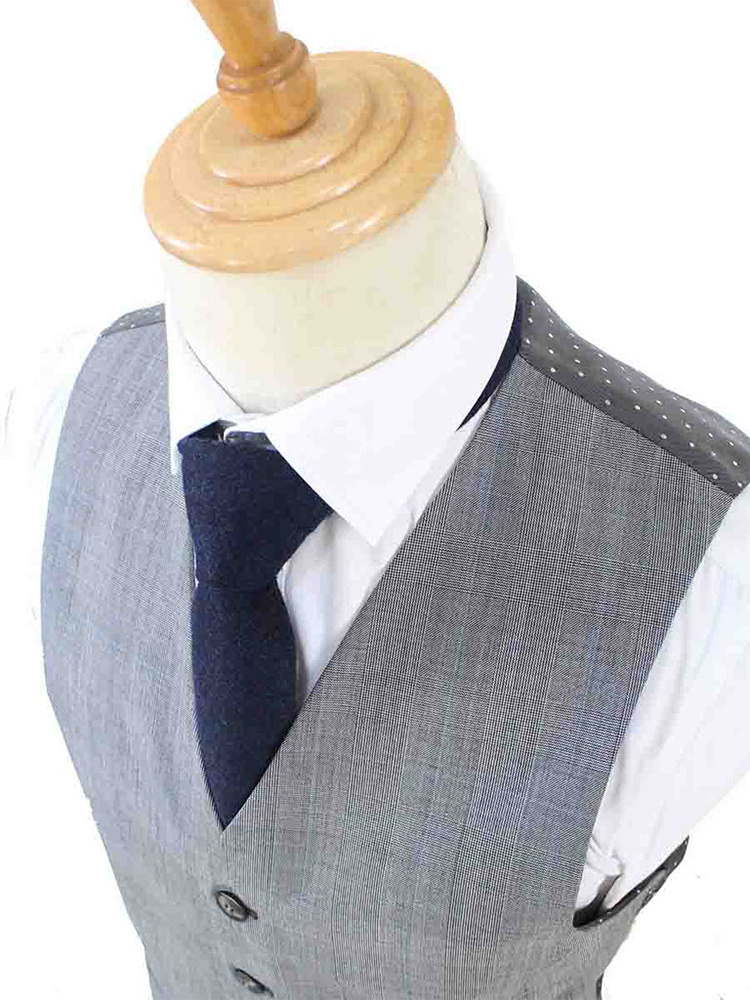 Traje sastre hombre | Traje 3 piezas | Gris | Lana estambre | Ligero y transpirable