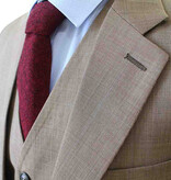 Traje sastre hombre | Traje 3 piezas | Marrón claro | Lana estambre | Ligero y transpirable
