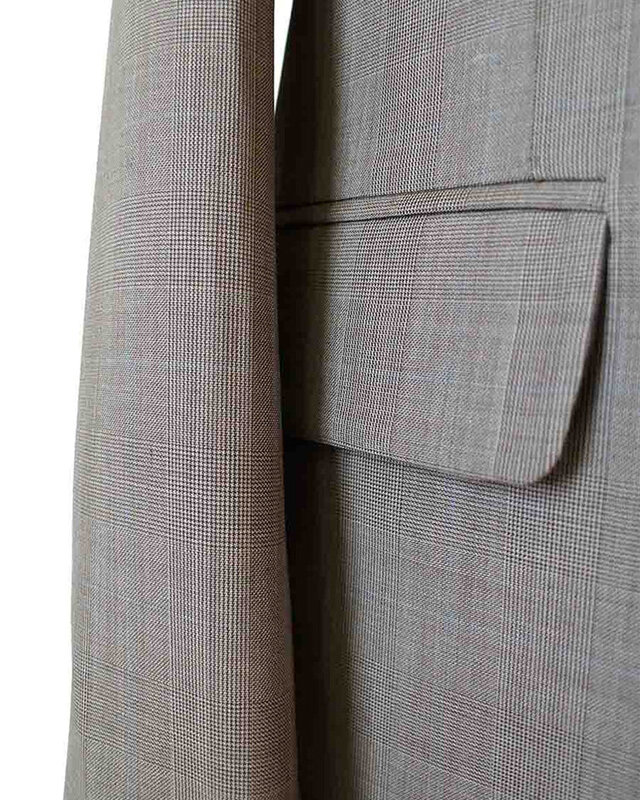 Men's tailored suit | 3-piece suit | Light Brown | worsted wool | Lightweight & breathable