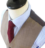 Traje sastre hombre | Traje 3 piezas | Marrón claro | Lana estambre | Ligero y transpirable