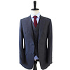Men's tailored suit | 3-piece suit | Charcoal | worsted wool | Lightweight & breathable