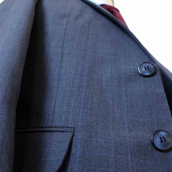 Costume sur mesure pour homme | Costume 3 pièces | Anthracite | Laine peignée | Collection d'été