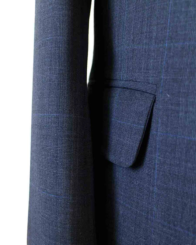 Men's tailored suit | 3-piece suit | Charcoal | worsted wool | Lightweight & breathable