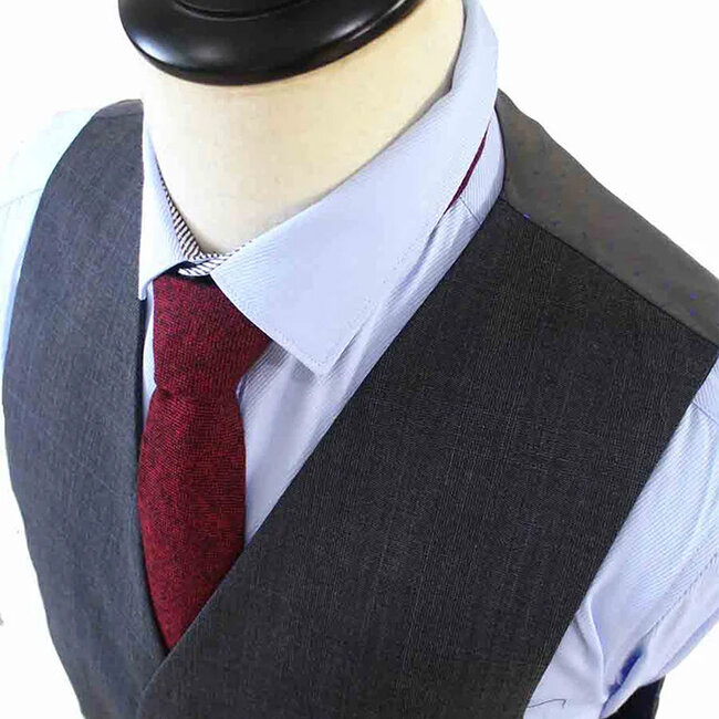 Costume sur mesure pour homme | Costume 3 pièces | Anthracite | Laine peignée | Collection d'été