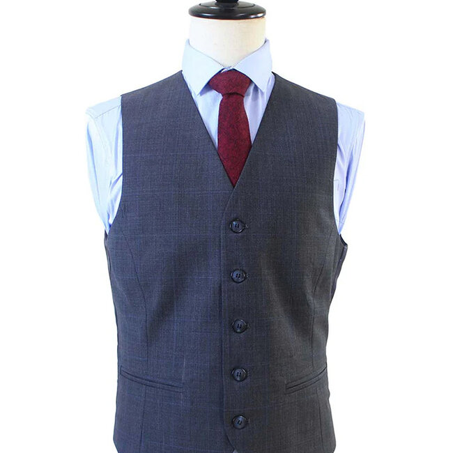 Costume sur mesure pour homme | Costume 3 pièces | Anthracite | Laine peignée | Collection d'été
