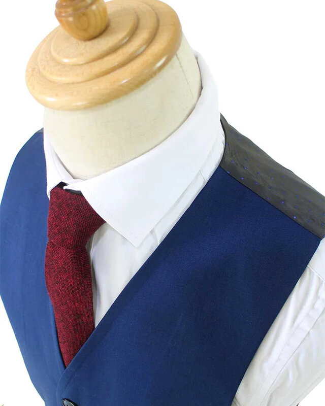 Herren Maßanzug | 3-teiliger Anzug | Marineblau | Kammgarn | Leicht & atmungsaktiv