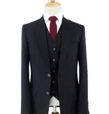 Men's tailored suit | 3-piece suit | Classic Black | worsted wool | Summer collection