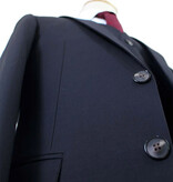 Men's tailored suit | 3-piece suit | Classic Black | worsted wool | Summer collection